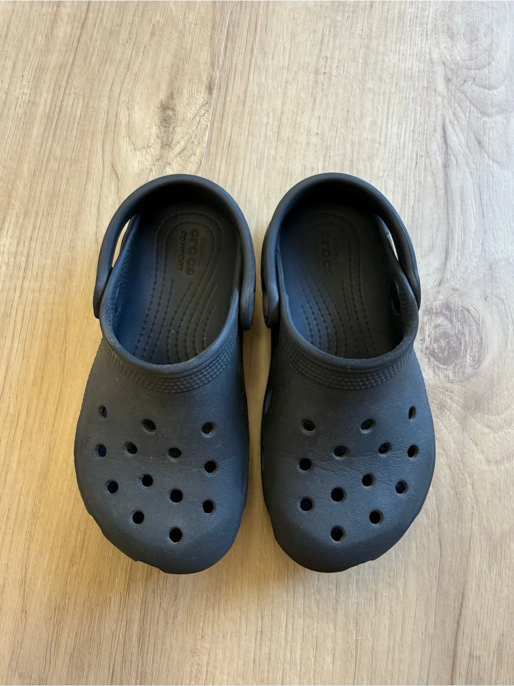 CROCS Kids Black Classic Clog Sandals